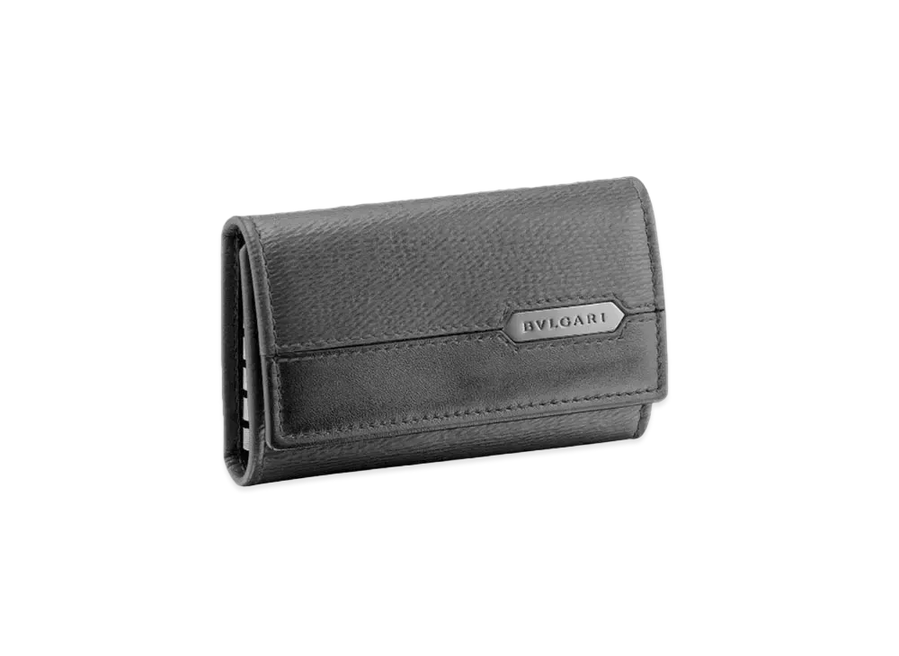 BVLGARI Serpenti Scaglie Man Keyholder "Black"