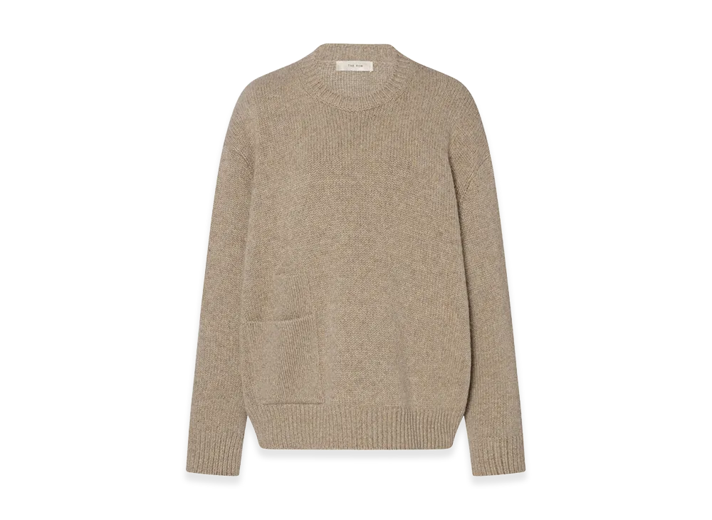 The Row Women's Mirtle Cashmere Sweater "Light Pebble"