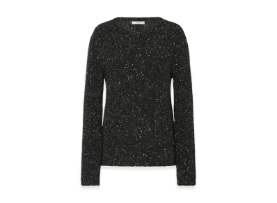 The Row Women's Maira Cashmere Sweater "Charcoal Melange"