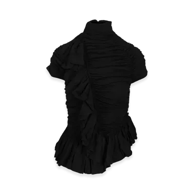 DRIES VAN NOTEN Women's Top Huichi In Jersey "Black"