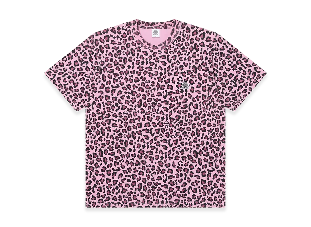 BlackEyePatch Leopard Patterned Small OG Tee "Pink"