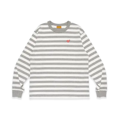 HUMAN MADE Striped L/S T-Shirt "Gray"