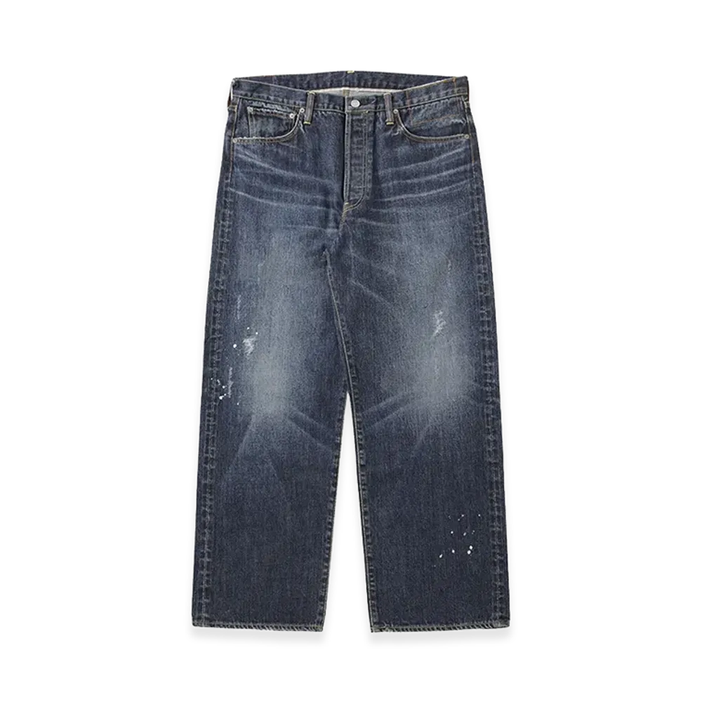 visvim Social Sculpture 01 Wide DMGD-1 "Indigo"