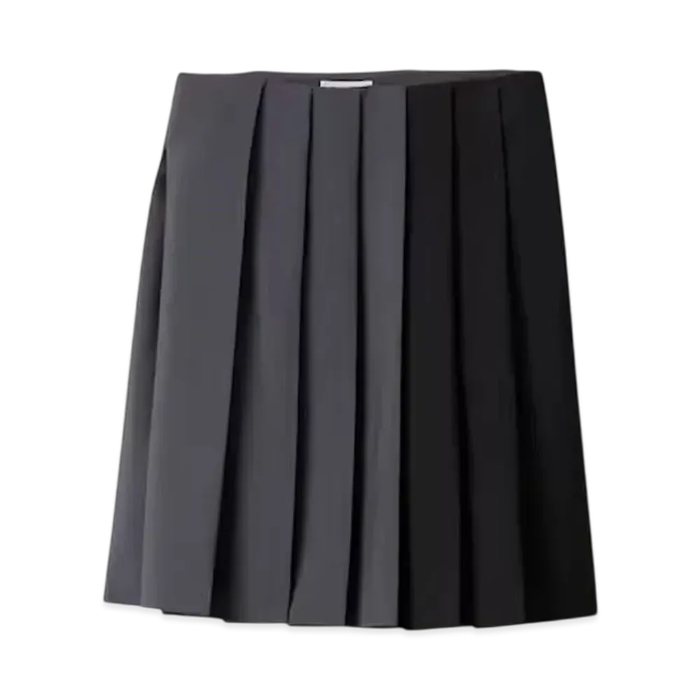 MIUMIU Women's Kid Mohair Skirt "Dark Gray/Black"
