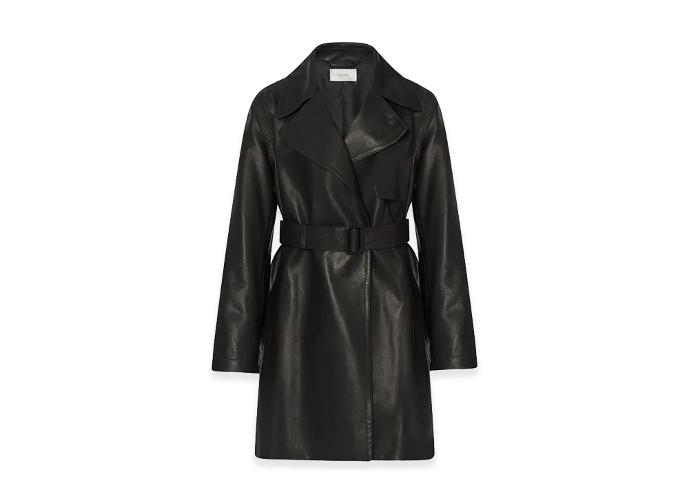 The Row Women's Siempra Leather Coat "Black"