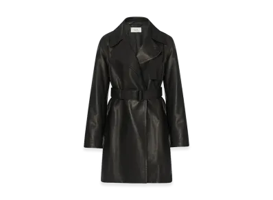 The Row Women's Siempra Leather Coat "Black"