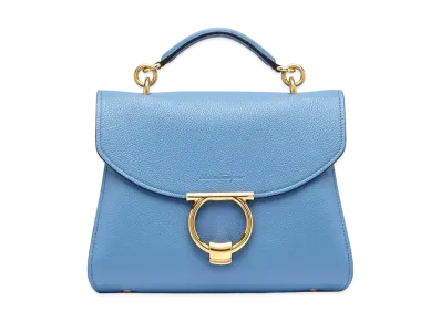 Salvatore Ferragamo Gancini Top Handle (S) "Chambray"