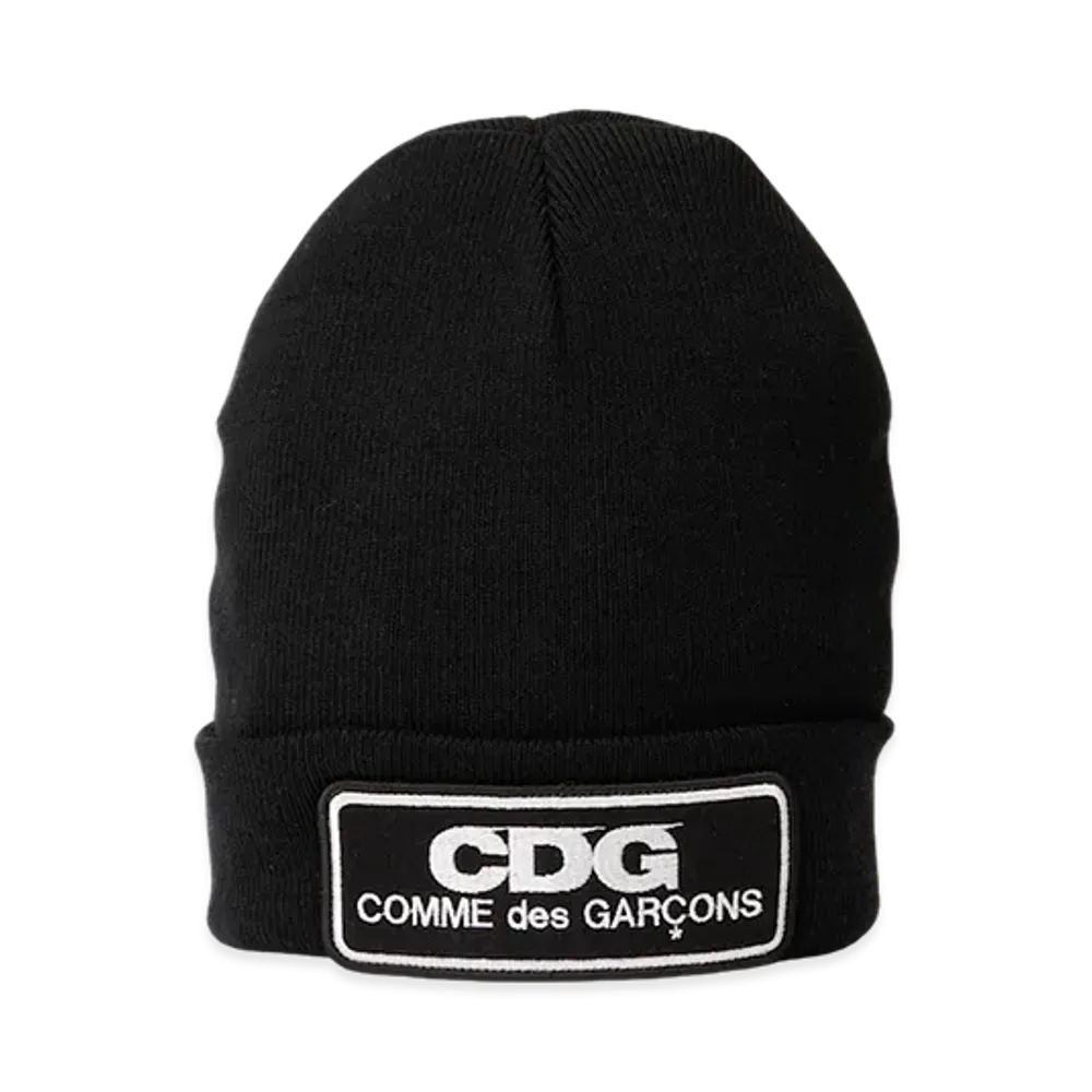 COMME des GARCONS CDG Logo Patch Beanie "Black"