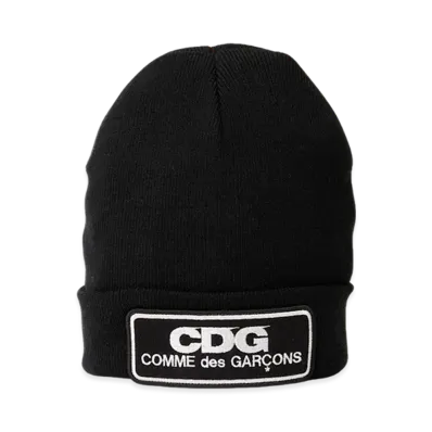 COMME des GARCONS CDG Logo Patch Beanie "Black"