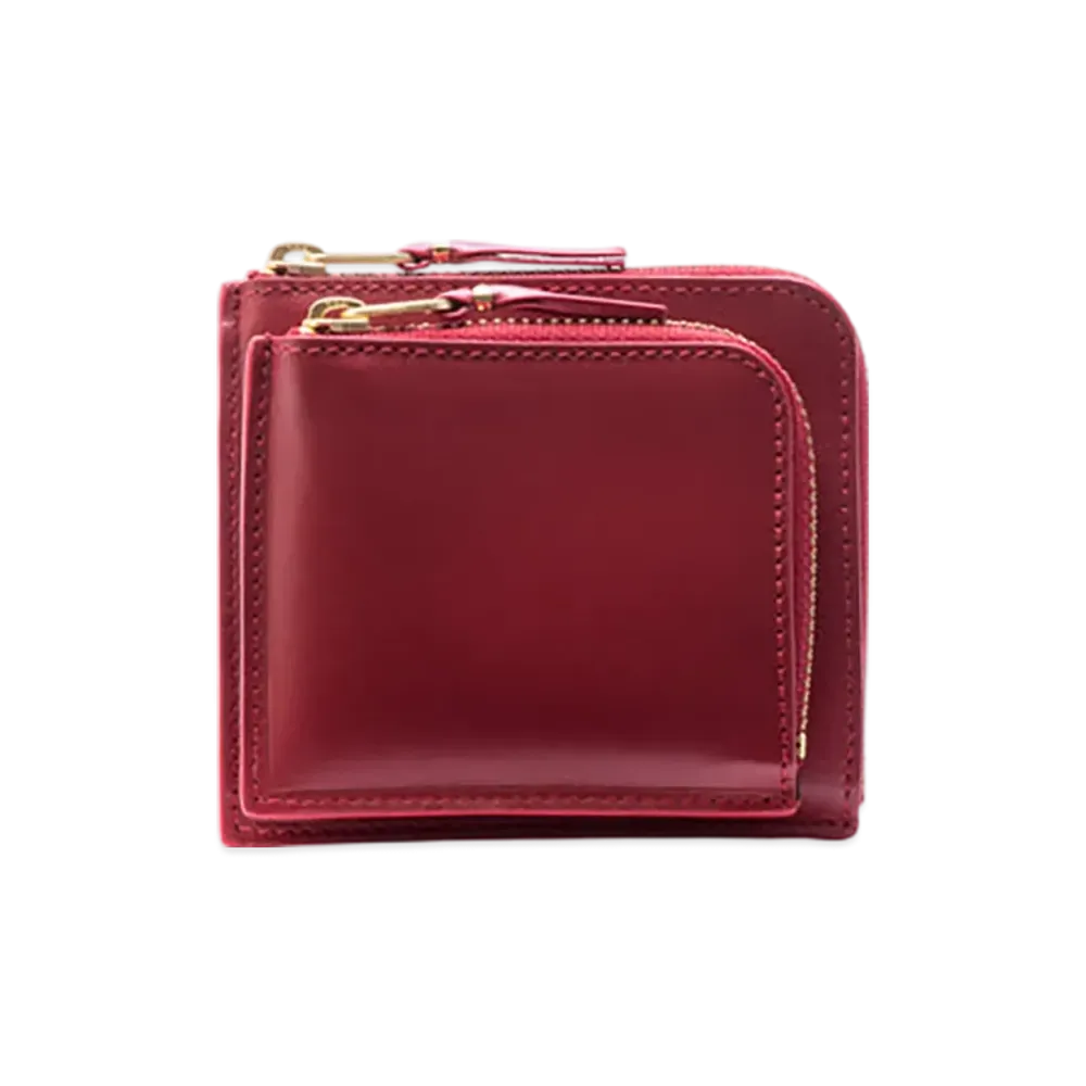 COMME des GARCONS Wallet Classic Leather Outside Pocket Wallet "Red"