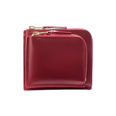 COMME des GARCONS Wallet Classic Leather Outside Pocket Wallet "Red"