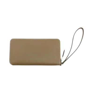 Hermes Azap Dragonne Long Veau Epsom "Etoupe/Silver"