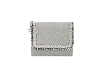 STELLA McCARTNEY Farabela Small Flap Wallet "Light Gray"