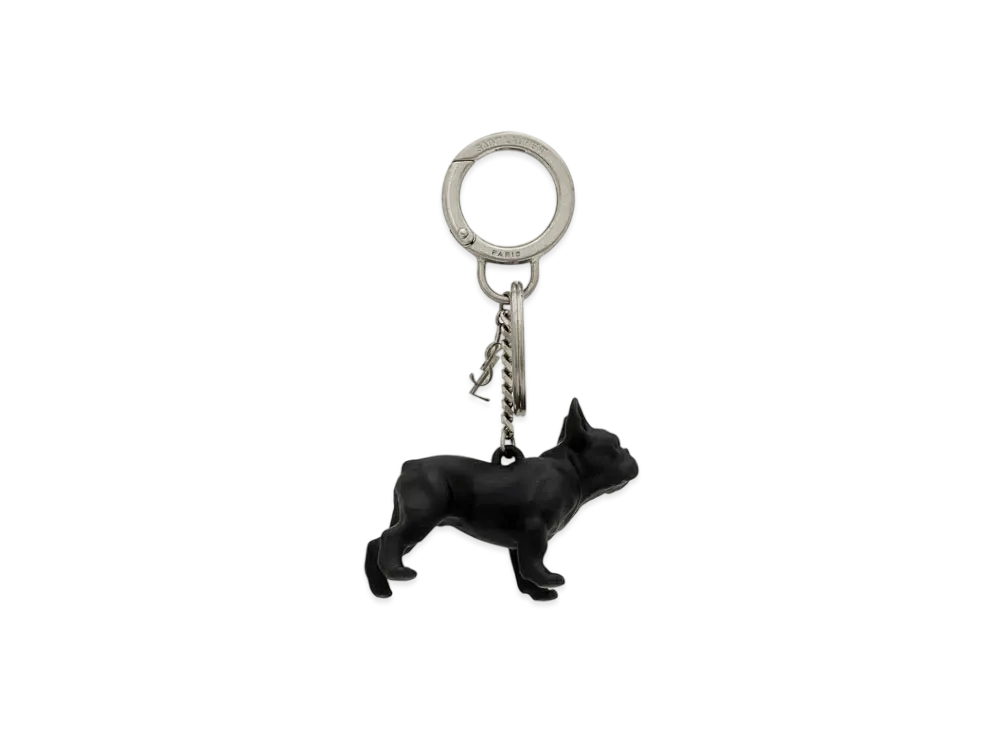 SAINT LAURENT Saint Laurent Pepe Keyring "Black White Havana"