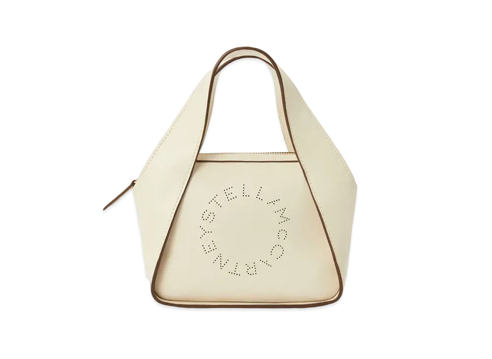 Stella McCartney Mini Stella Logo Crossbody Bag "Pure White"