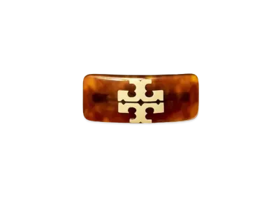 Tory Burch Kira Barrette "Tory Gold/Tortoise"