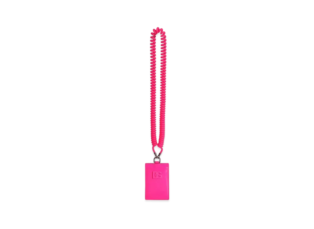 Dolce&Gabbana Card Case Fleoenamel "Pink"