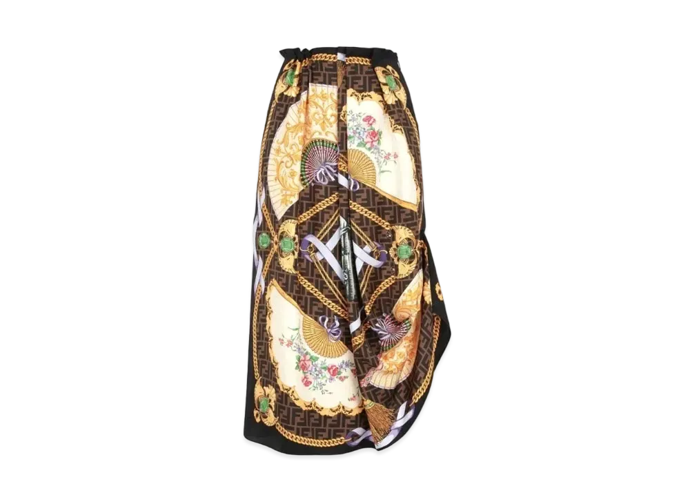 FENDI x Versace Fendace Multicolor Silk Skirt "Multicolor"