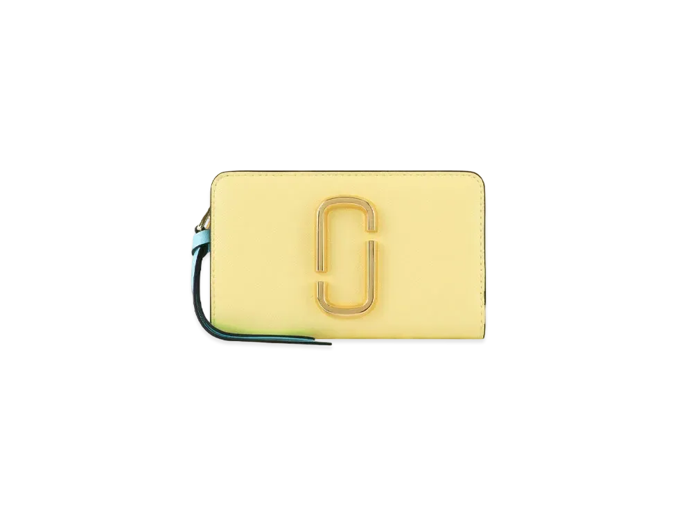 Marc Jacobs The Snapshot Compact Wallet "Pastel Yellow Multi"