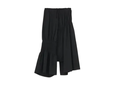 Yohji Yamamoto Y's WOOL GABARDINE GATHER PANTS "Black"