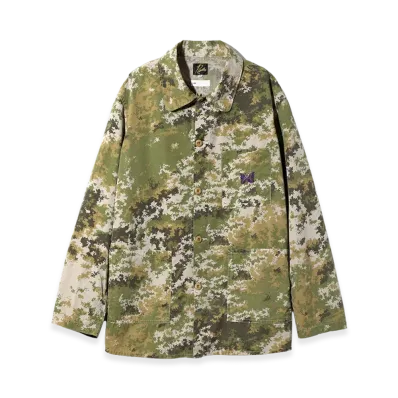 NEEDLES x ts(s) D.N. Coverall - Garment Dye / Camo "Lt. Grey"