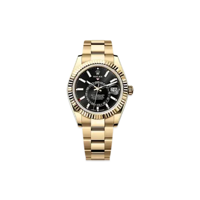 ROLEX Sky-Dweller 42mm Yellow Gold 336938 "Bright Black"