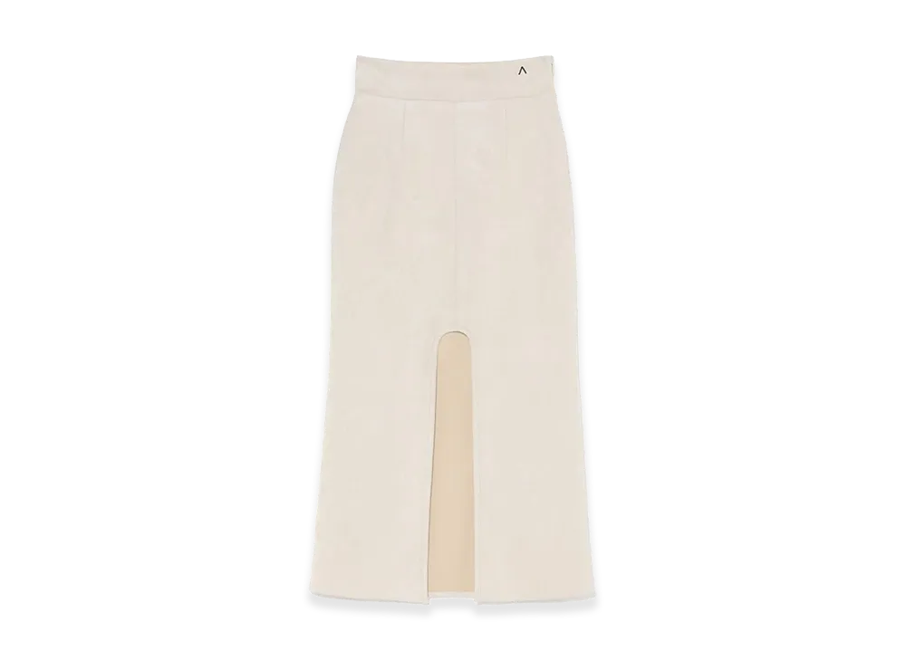 ANDMARY Women's Quinn Slit Skirt "Ivory"