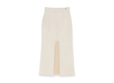 ANDMARY Women's Quinn Slit Skirt "Ivory"