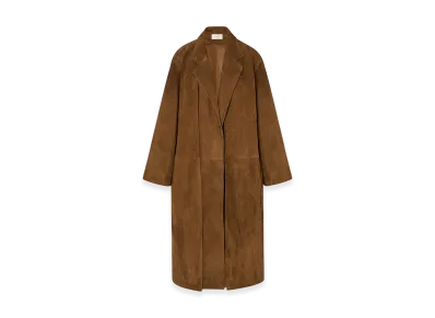 The Row Women's Serenis Suede Coat "Russet Brown"