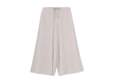 Yohji Yamamoto Y's TRIACETATE POLYESTER DE CHINE WIDE FLARE PANTS "Gray"