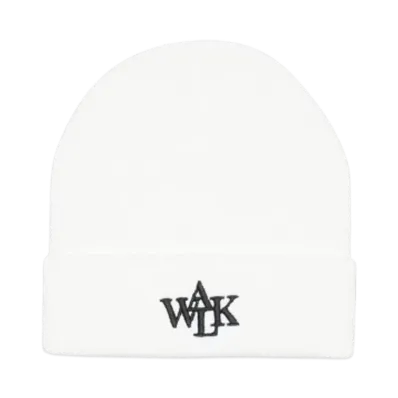 Walk In Paris White signature beanie "BLANC"