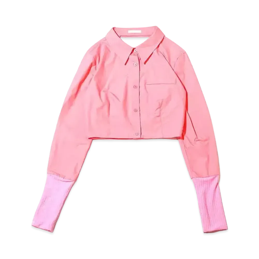 atmos pink Back Open Short Shirt "Pink"