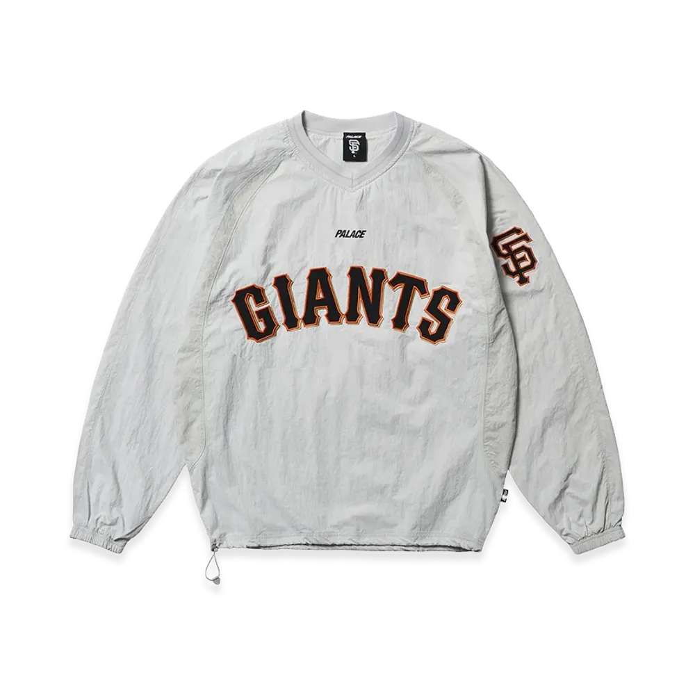 PALACE x San Francisco Giants Shell Crew "Grey 1 V2"