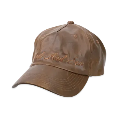 WIND AND SEA Syntetic Leather Cap "Brown"