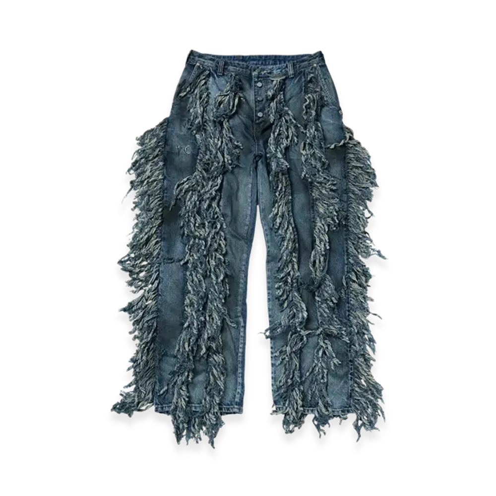 THUG CLUB Angels Denim Pants "Blue"