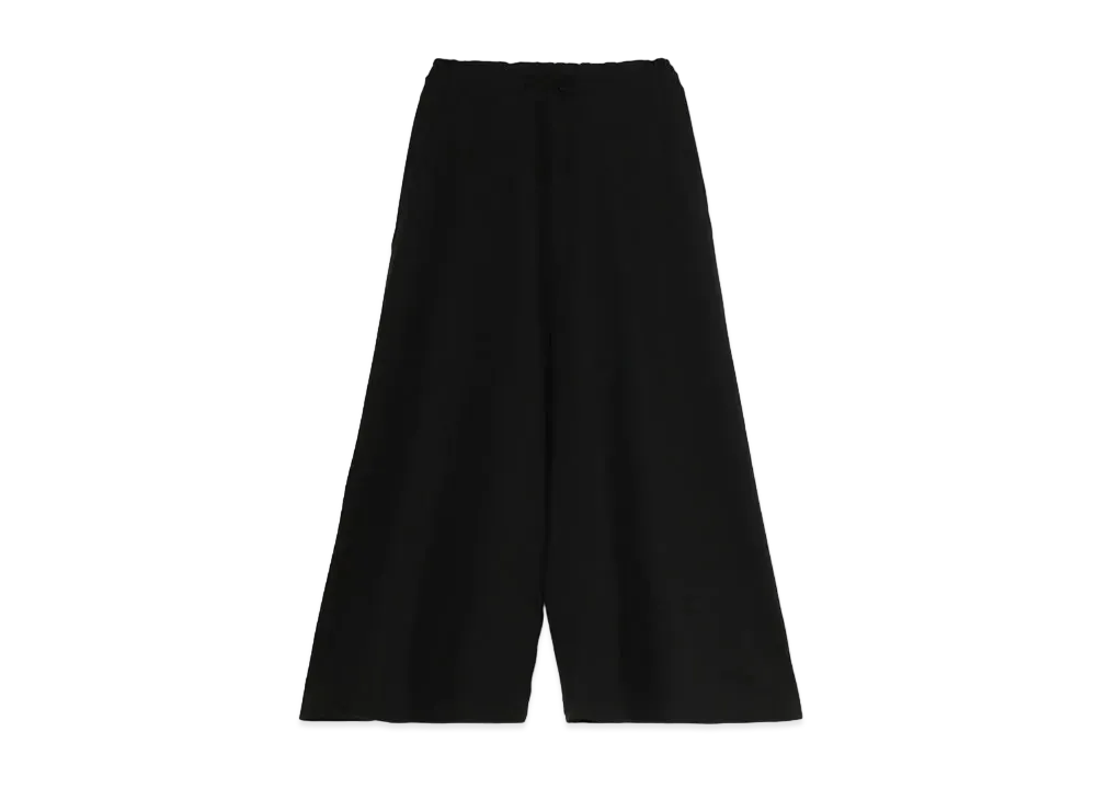 Yohji Yamamoto Y's FLEECY LINING GATHER STRING PANTS "Black"