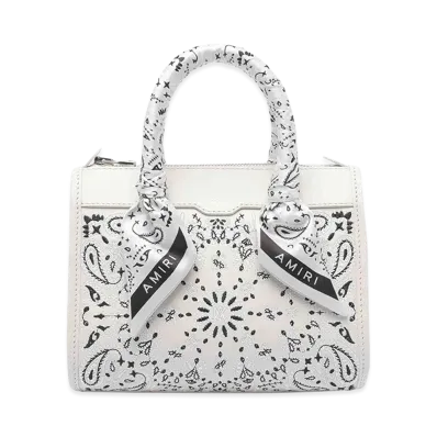 AMIRI Women's Micro Bandana Triangle Handbag "White"