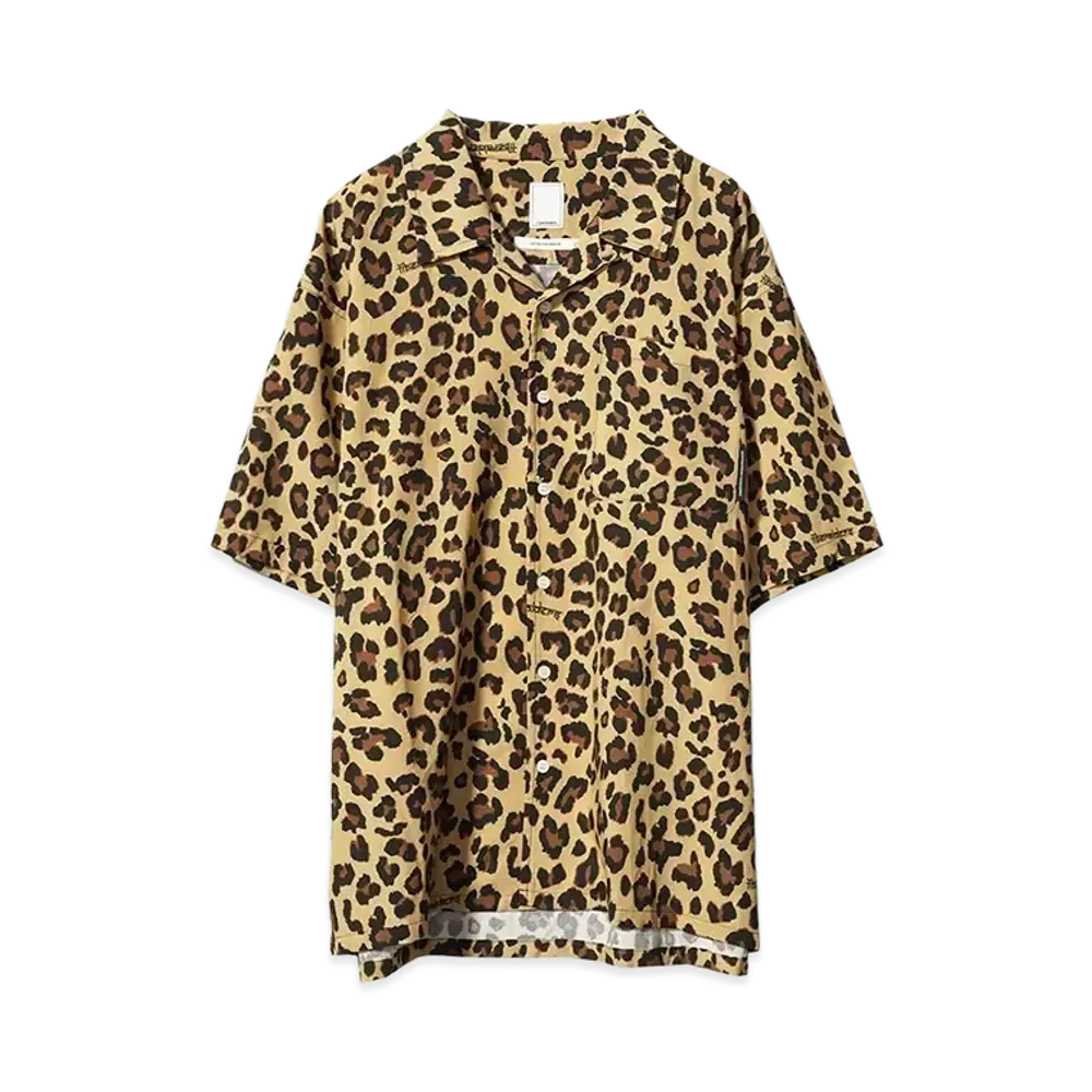 Liberaiders LEOPARD RAYON SHIRT "BEIGE"