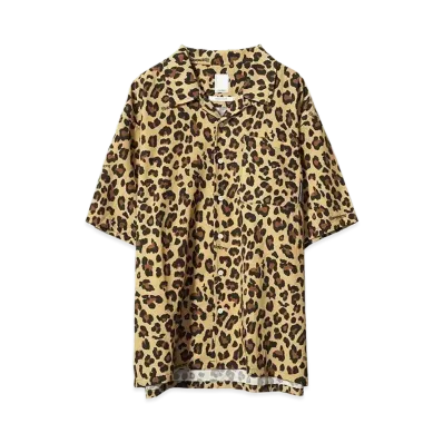 Liberaiders LEOPARD RAYON SHIRT "BEIGE"