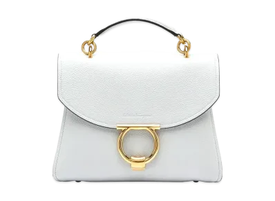 Salvatore Ferragamo Gancini Top Handle (S) "Gull Grey"