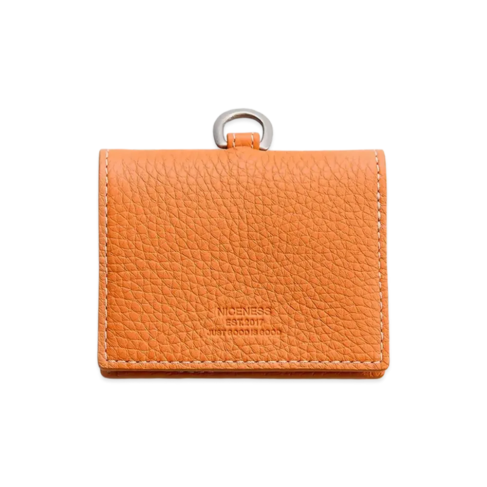 NICENESS H.Jello Cow Leather Coin Case "Orange"