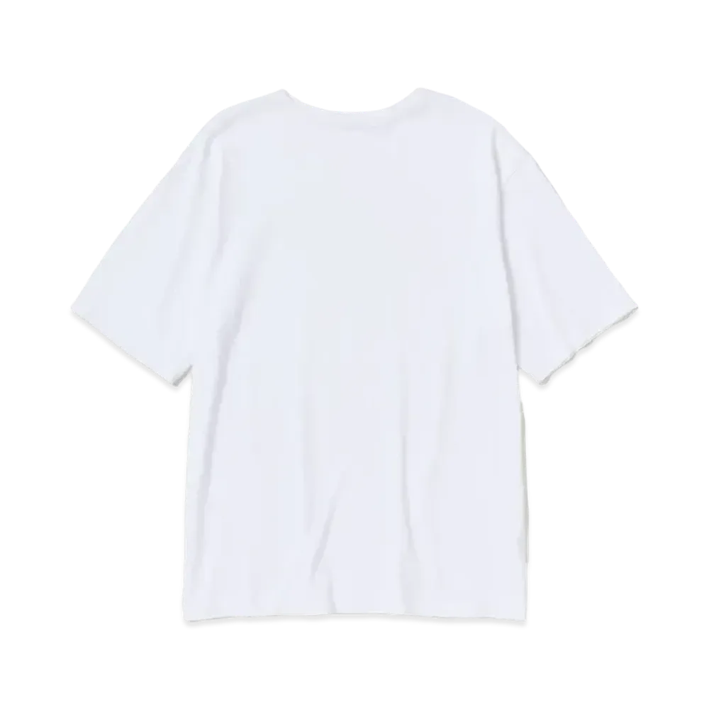 AURALEE Luster Plaiting Narrow Boat Neck Tee "White"