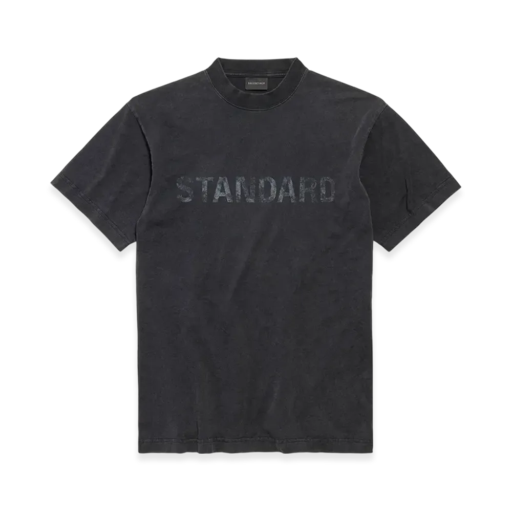 BALENCIAGA Standard T-shirt Regular Fit "Faded Black"