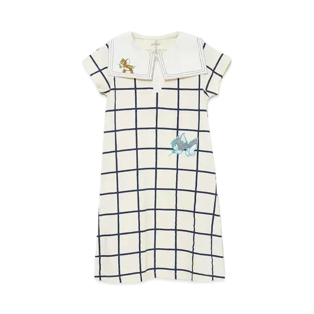 graniph x Tom and Jerry Hide And Seek Kids Sailor One Piece "Natural"