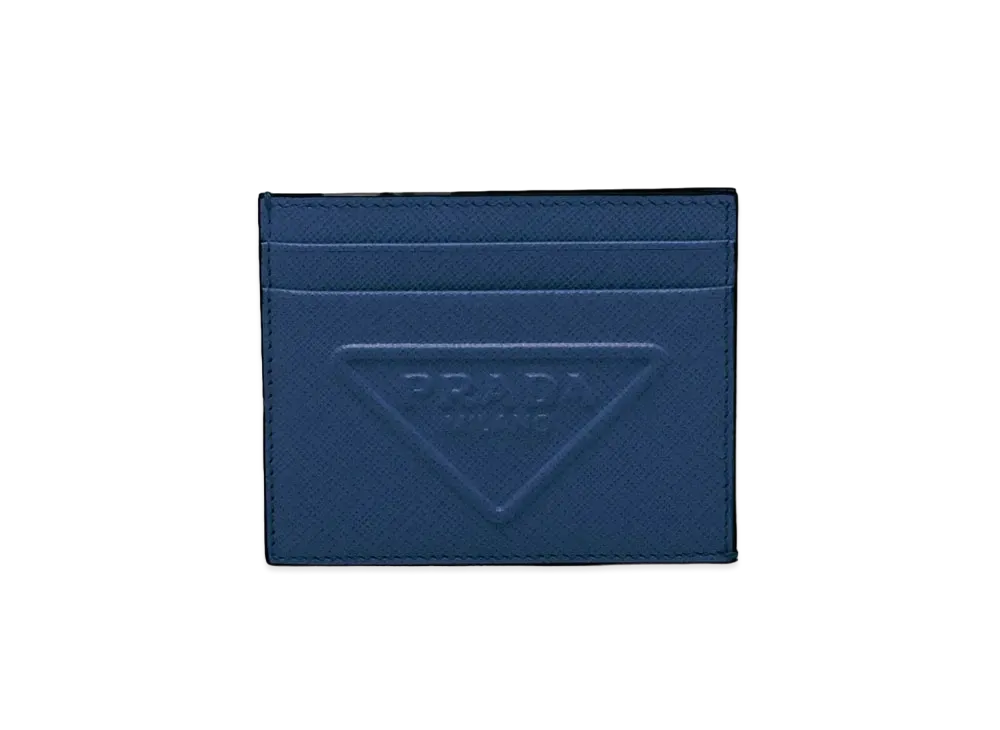 PRADA Saffiano Leather Card Case "Black"