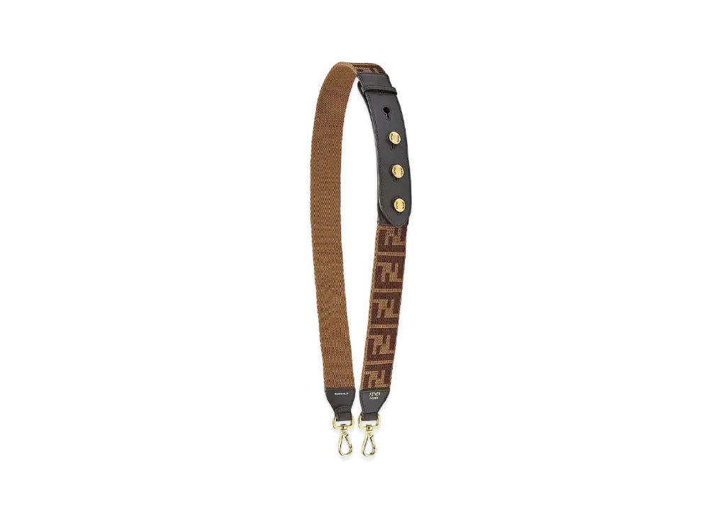フェンディ ストラップ ユー ファブリック ショルダーストラップ "ブラウン" 8AV120A5KZF154S
