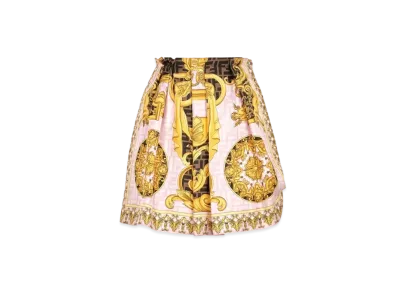 FENDI x Versace Fendace Multicolor Silk Skirt "Multicolor"