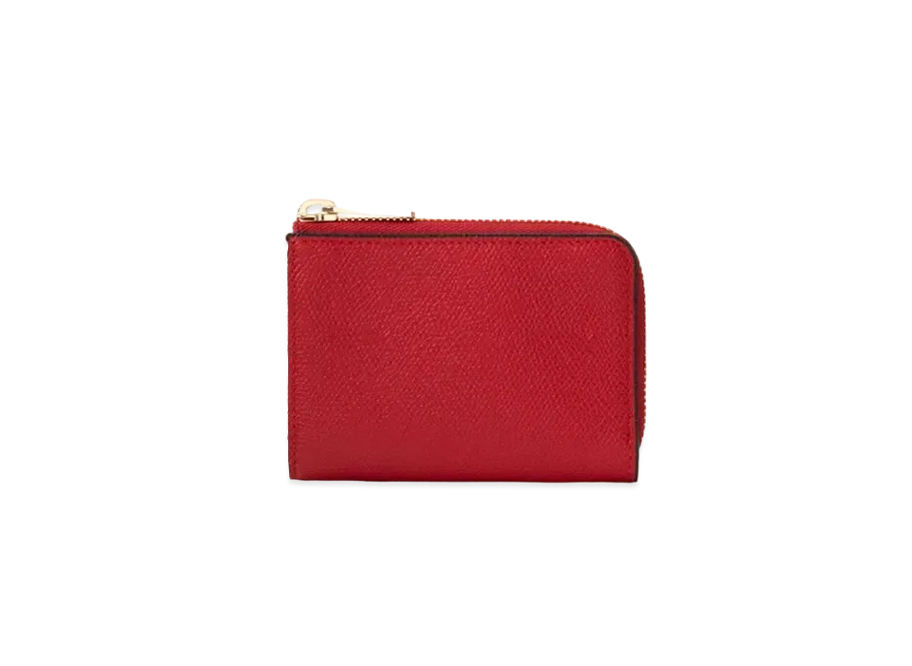 Valextra Zip Key Holder "Red"