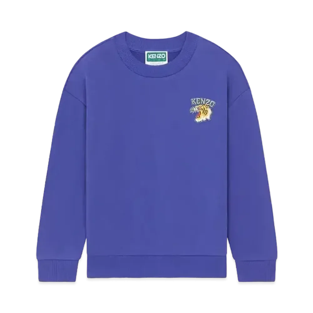 KENZO Embroidery Cotton Sweat "Electric Blue"