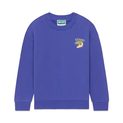 KENZO Embroidery Cotton Sweat "Electric Blue"